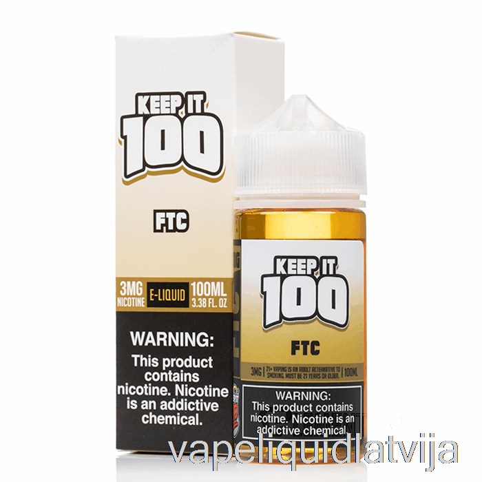Ftc - Keep It 100 E-liquid - 100ml 3mg Vape šķidrums